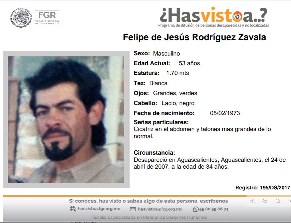 FELIPE DE JESÚS RODRÍGUEZ ZAVALA