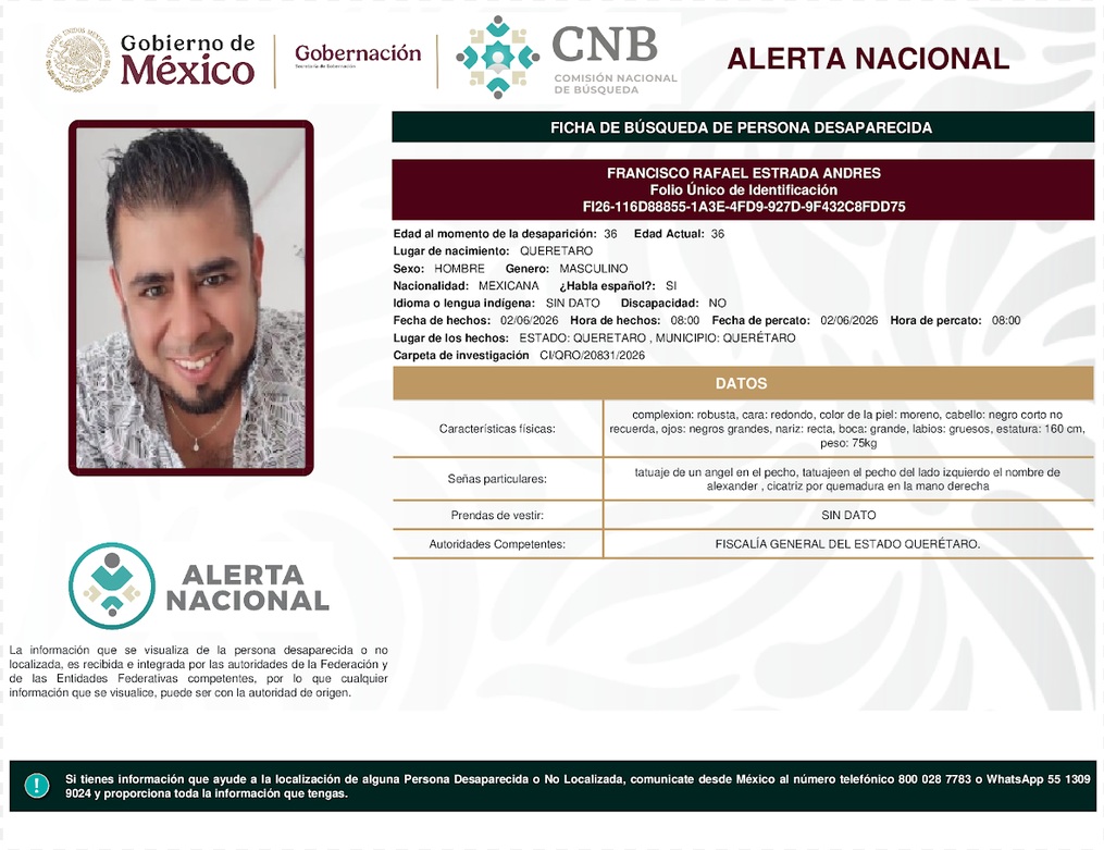FRANCISCO RAFAEL ESTRADA ANDRES