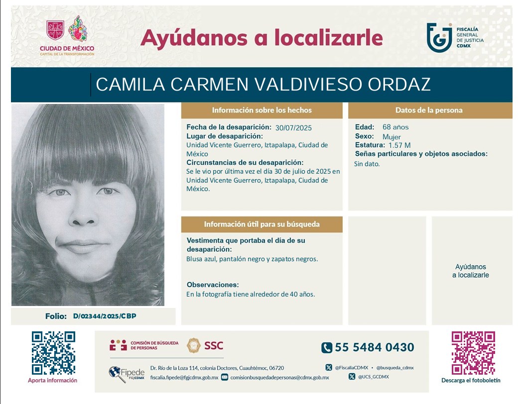 Camila Carmen Valdivieso Ordaz 