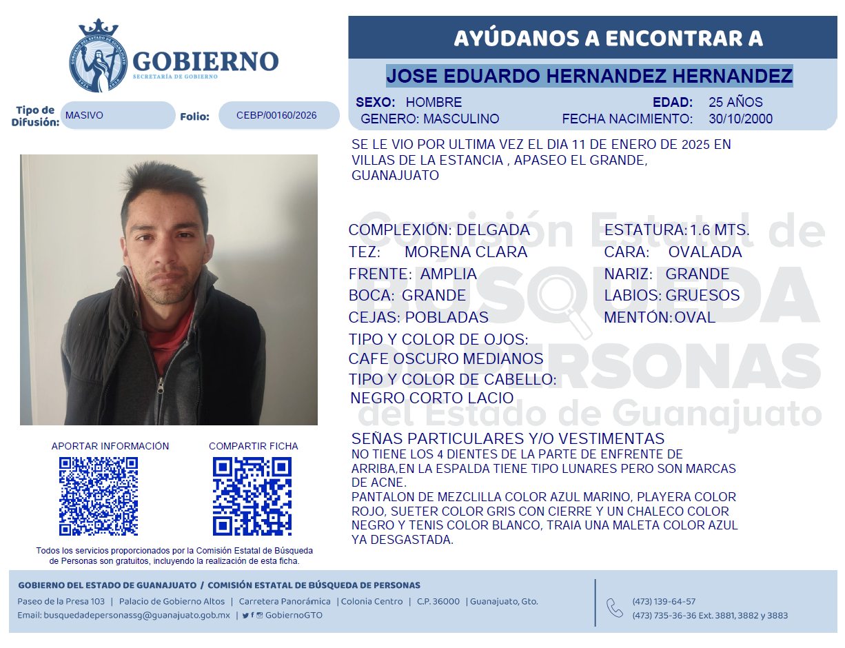 Ayúdanos a encontrar a 