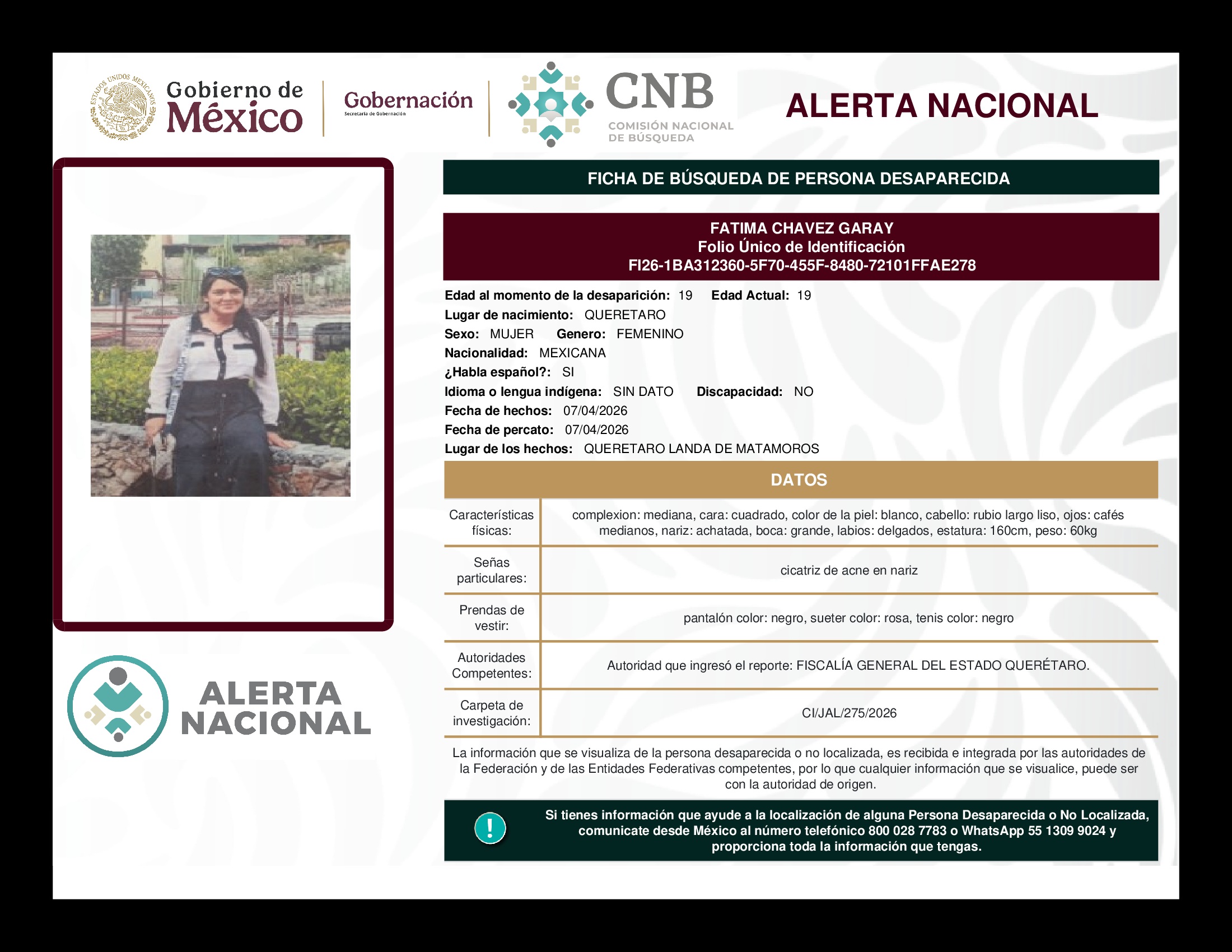 FATIMA CHAVEZ GARAY