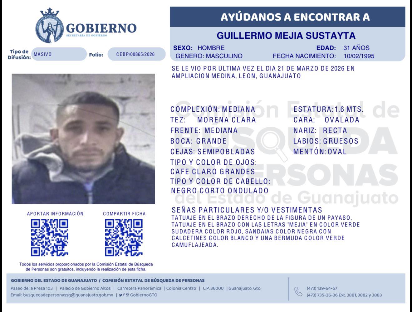 GUILLERMO MEJÍA SUSTAYTA
