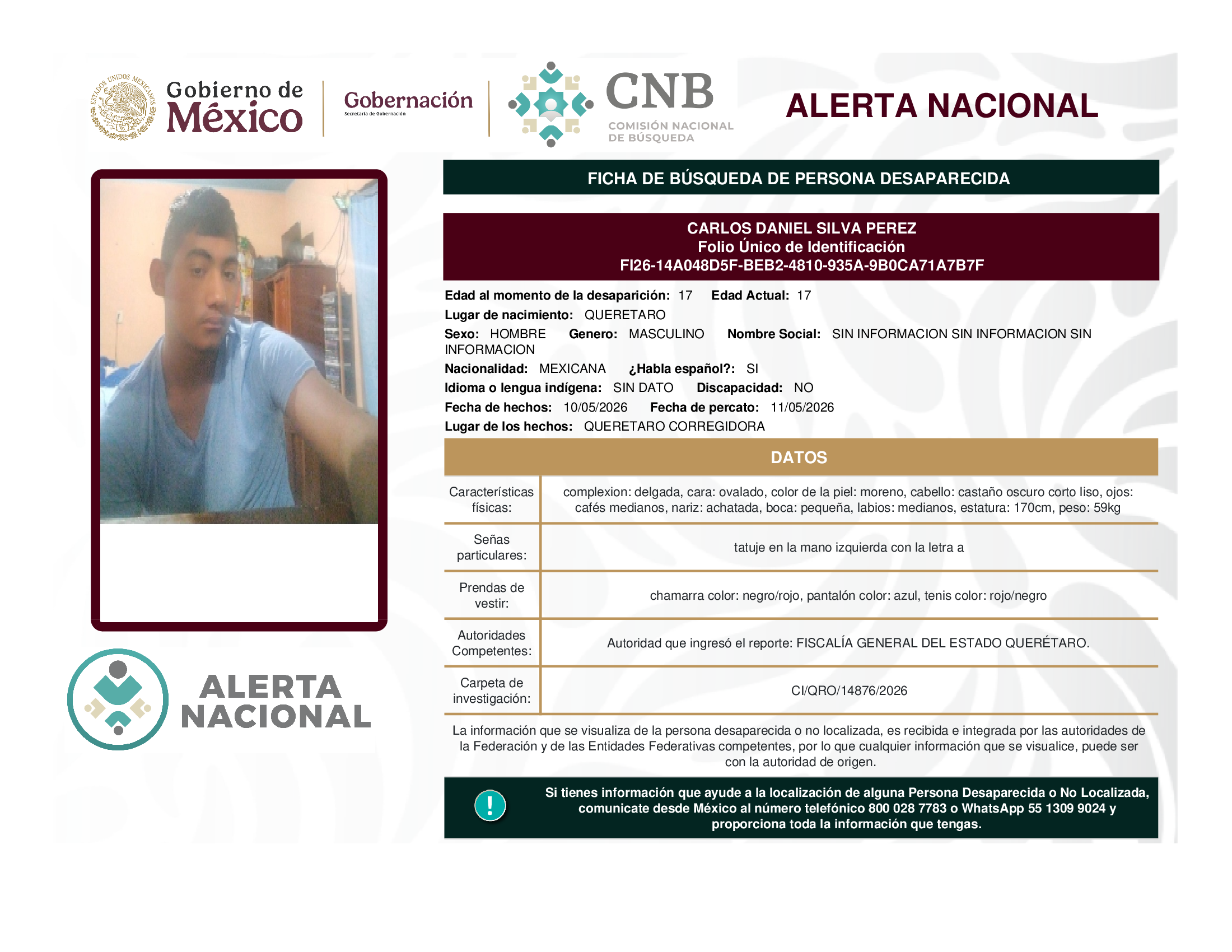 Carlos Daniel Silva Pérez