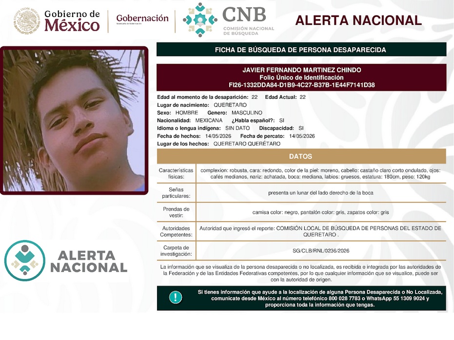 JAVIER FERNANDO MARTÍNEZ CHINDO